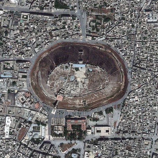 Aleppo, Siria, 26 mai 2013 (Citadela din Aleppo, palat medieval fortifiat)