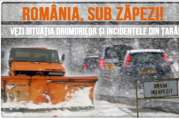 România, sub zăpezi!