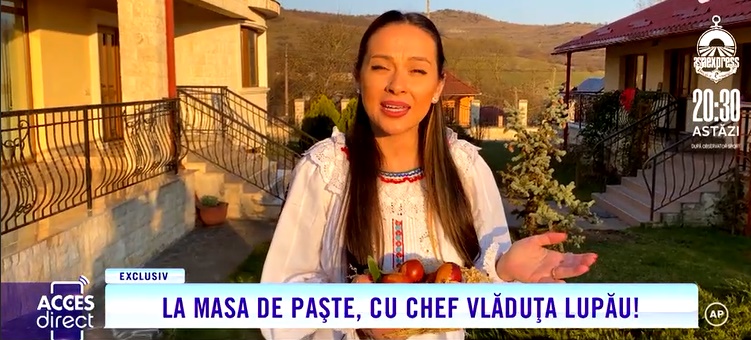 VIDEO / Acces Direct. La masa de Paște cu Vlăduța Lupău ...